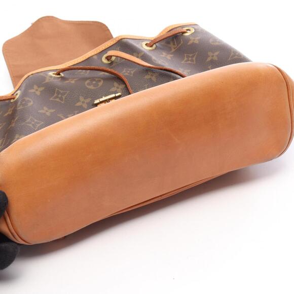 LOUIS VUITTON Brown Monogram Leather Backpack main image 4